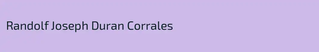 Randolf Joseph Duran Corrales